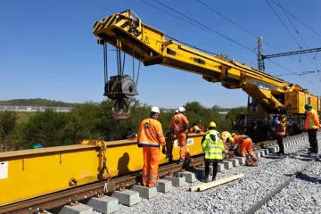 Železničáři na Přerovsku instalují vysokorychlostní výhybky. Vlaky na nich nebudou muset zpomalovat