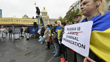 Shromáždění českých iniciativ podporujících Ukrajinu k ukrajinskému Dni obránců