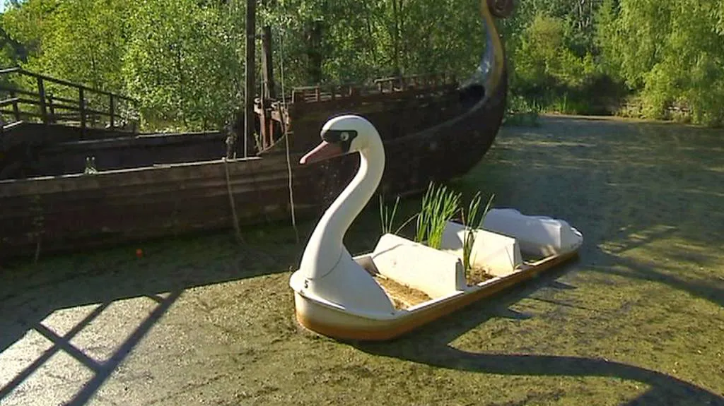 Chátrající berlínský Spreepark