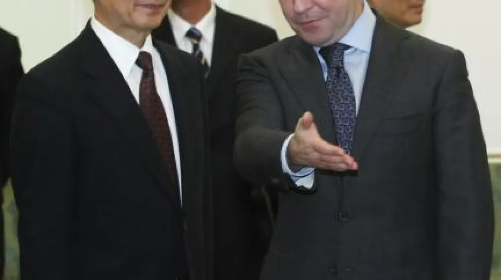 Čínský premiér a ruský prezident
