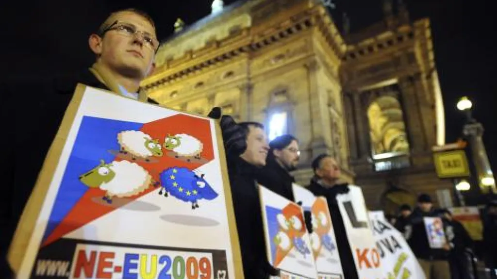 Protest iniciativy NE-EU2009.cz