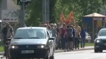 V Břeclavi protestovali proti stavbě hobbymarketu