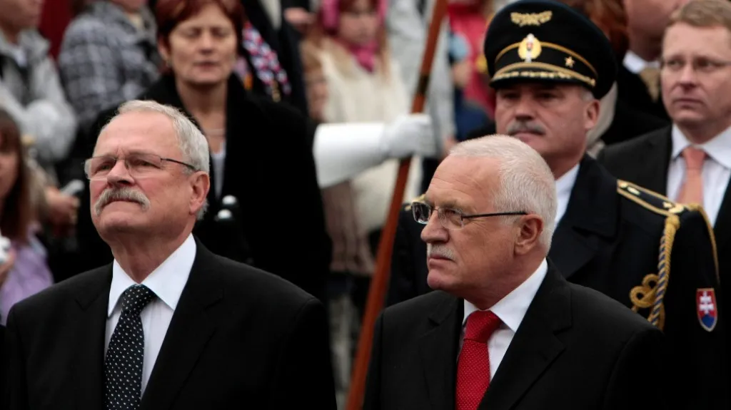 Ivan Gašparovič a Václav Klaus