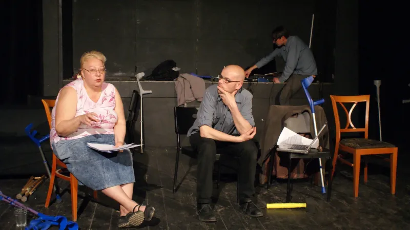 Zkouška představení Dluhobaroni 0.0