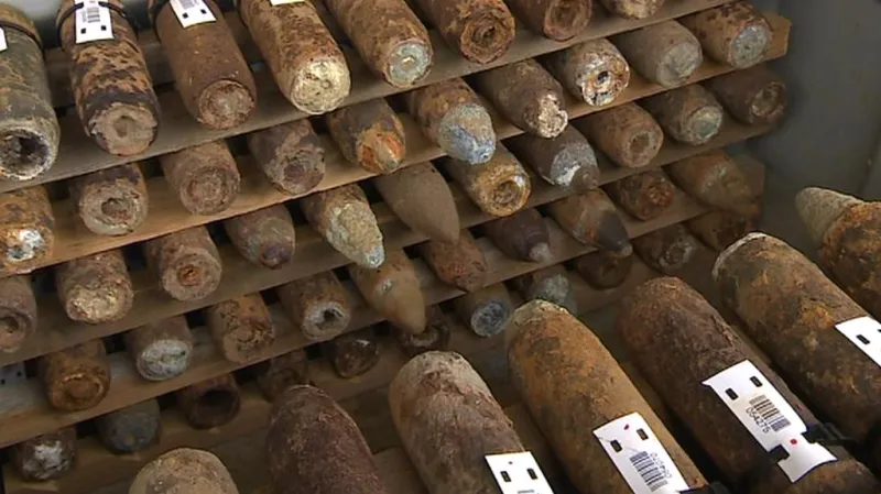 Ilustrační foto nevybuchlé munice