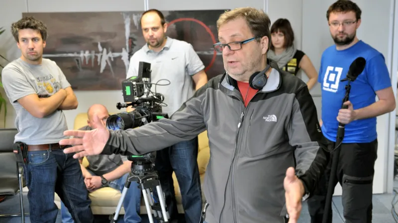 Natáčení seriálu Kancl