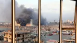 Mohutná exploze v libanonské metropoli Bejrút