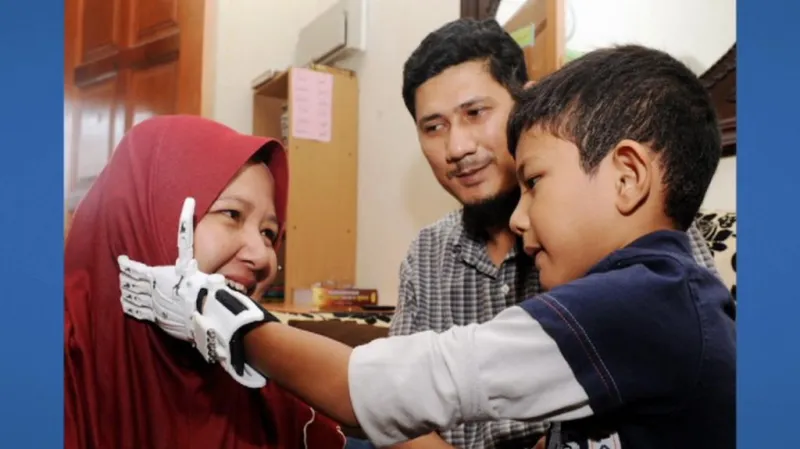 Muhammad Muqri s rodiči