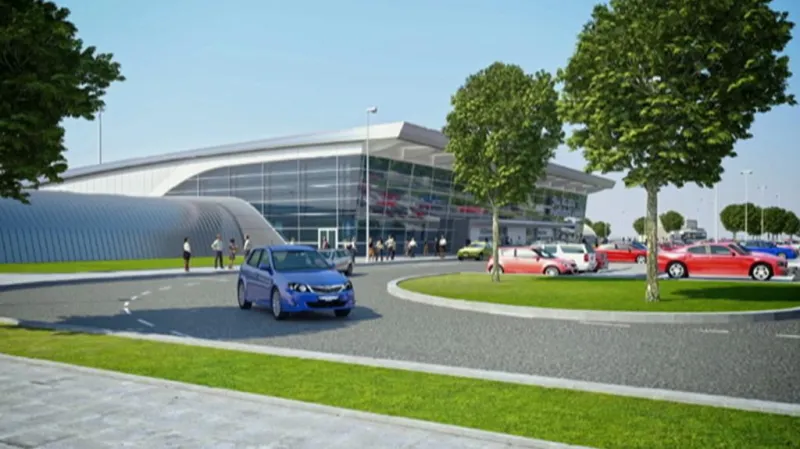 Vizualizace nového pardubického terminálu