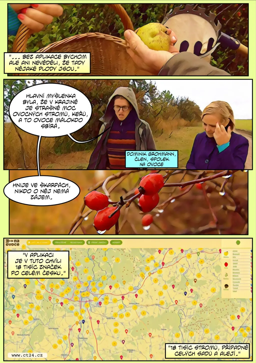 Přelomová aplikace. Ukáže vám, kde si můžete legálně natrhat ovoce