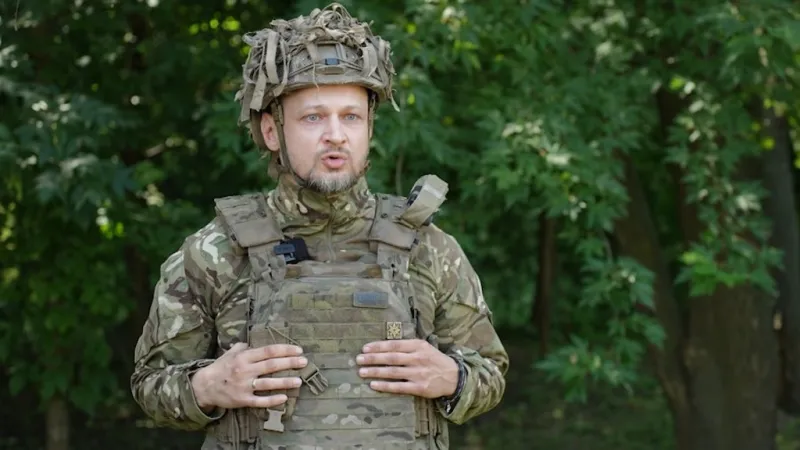 Příslušník 81. samostatné aeromobilní brigády Stanislav Krasnov
