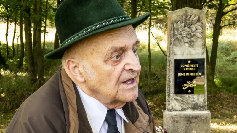 Pamětník a odsunutý Němec Gerhard Hahnel