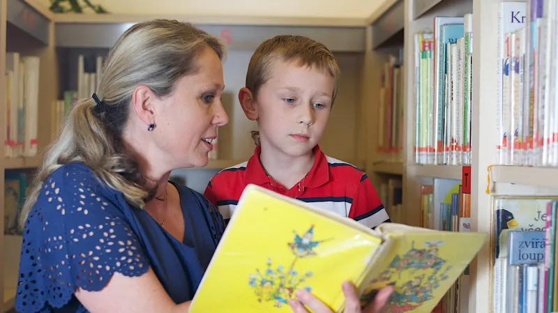 Eva Machourková se synem