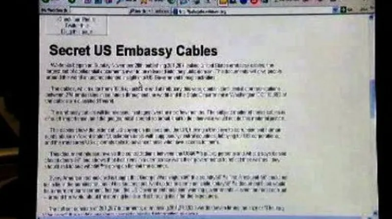 Události o tajných depeších na WikiLeaks