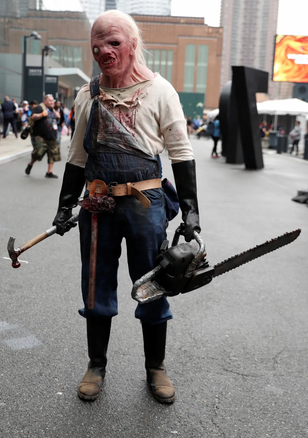 Jedna z komiksových postaviček, které se objevily na festivalu Comic Con v New Yorku