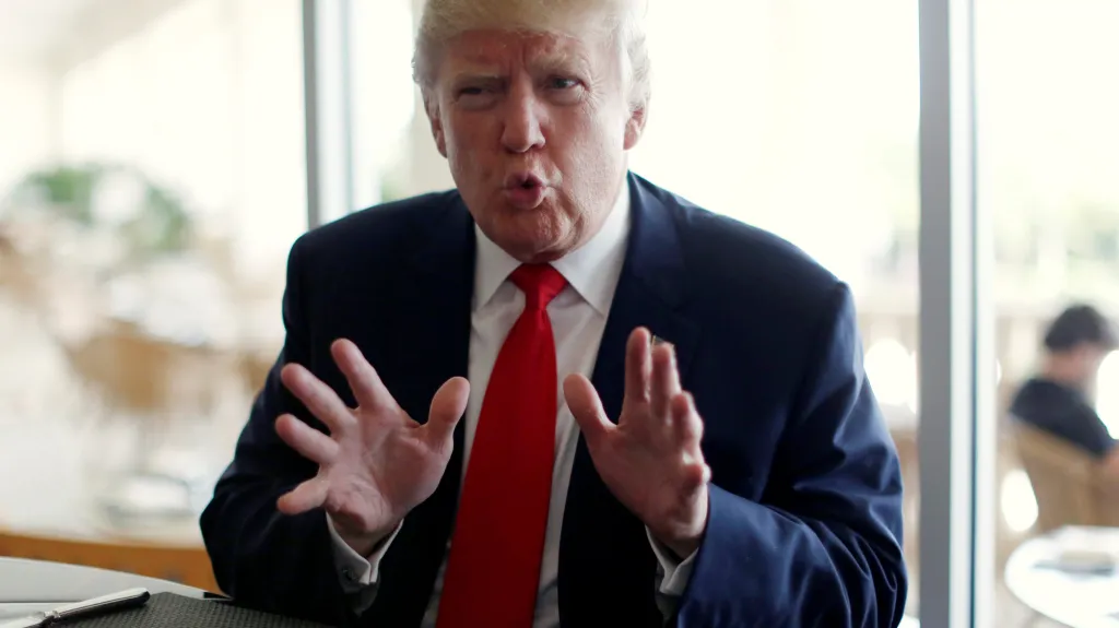 Donald Trump během rozhovoru pro agenturu Reuters