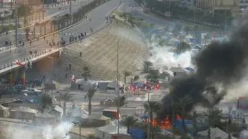 Zásah proti demonstrantům v Manámě