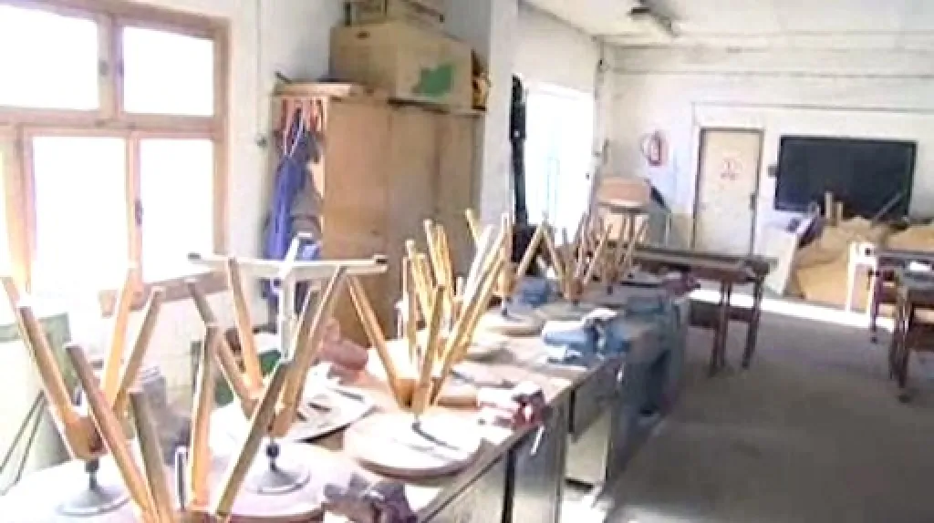 Jedna ze tříd školy v Horní Plané