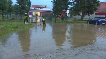 Škody po bouřkách v jihočeských Slavonicích
