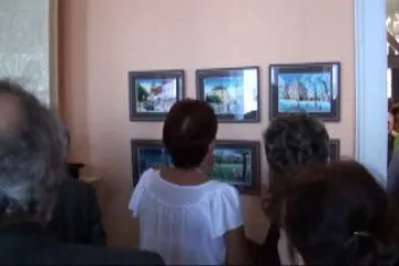 Vernisáž výstavy malíře Ivo Štěpánka