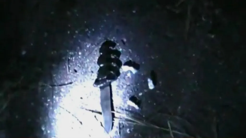 Nůž nalezený v radiační zóně u města Gomel