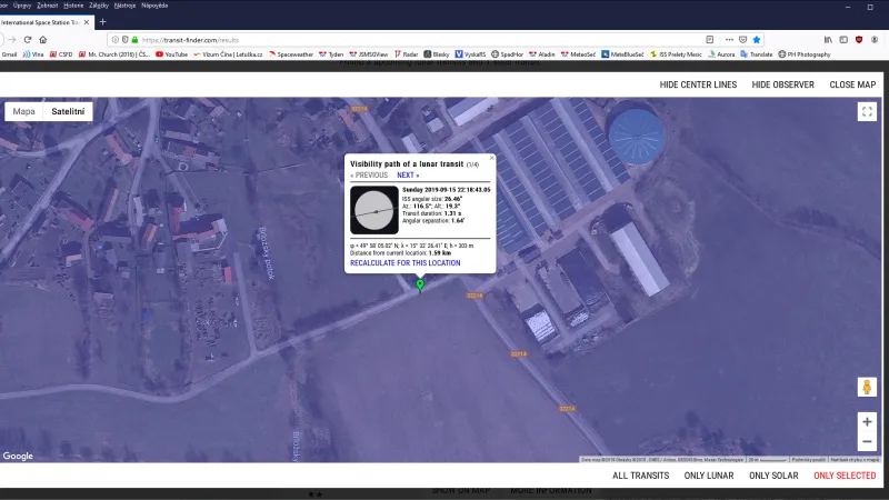 Místo, odkud byla pořízena fotografie