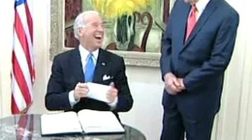 Joe Biden a Šimon Peres