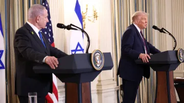 Izraelský premiér Benjamin Netanjahu a americký prezident Donald Trump