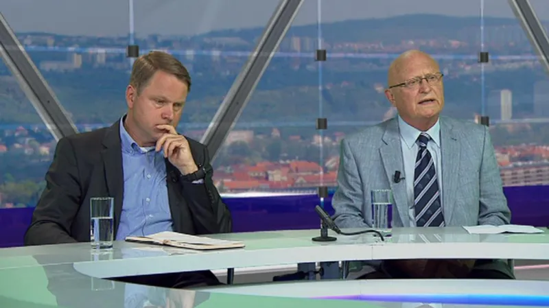 Martin Bursík a Václav Pačes v Otázkách Václava Moravce