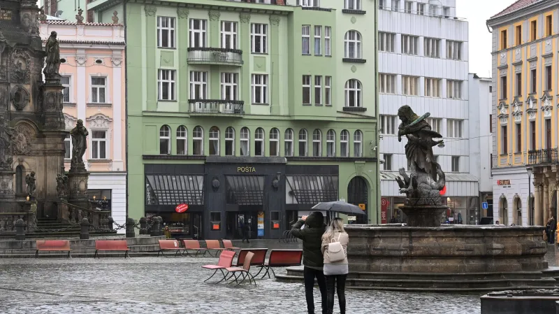 Pošta na Horním náměstí v Olomouci