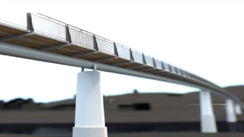 Vizualizace nové Trojské lávky