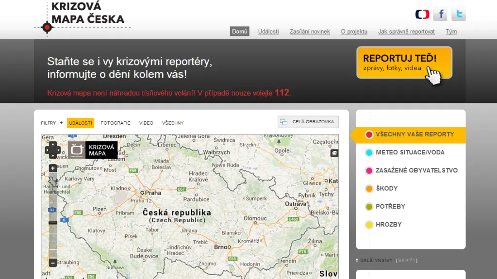 Krizová mapa