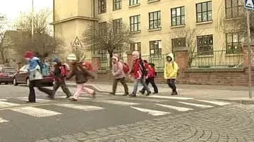 Školáci na přechodu