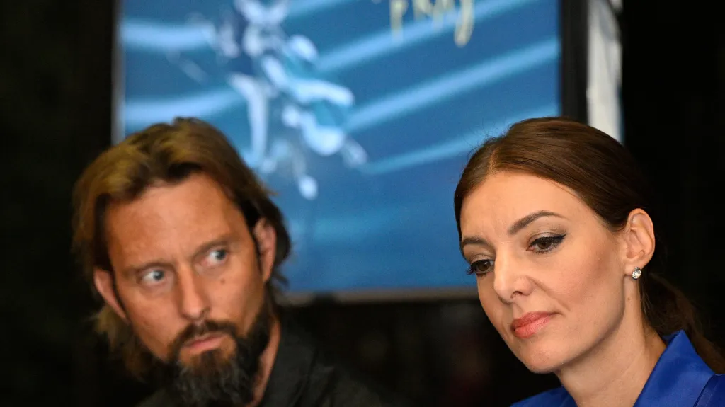 Václav Kuneš a Dasha při představení programu festivalu Zlatá Praha 2023