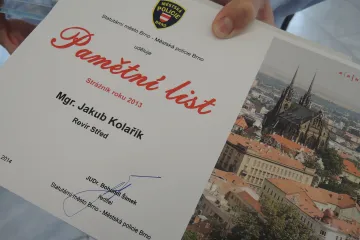 Ocenění strážníků Městské policie Brno