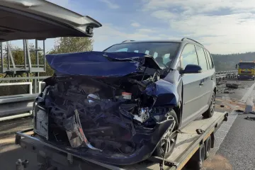 Hromadná nehoda na dvě hodiny zablokovala D1 ve směru na Prahu