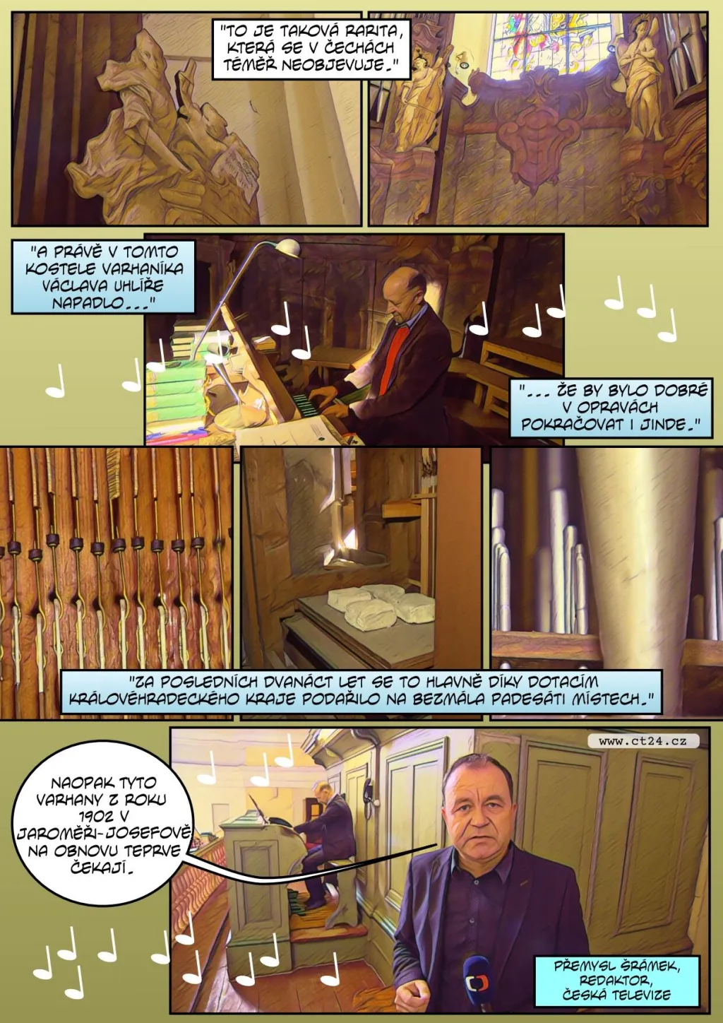 Projekt zachraňuje kostelní varhany