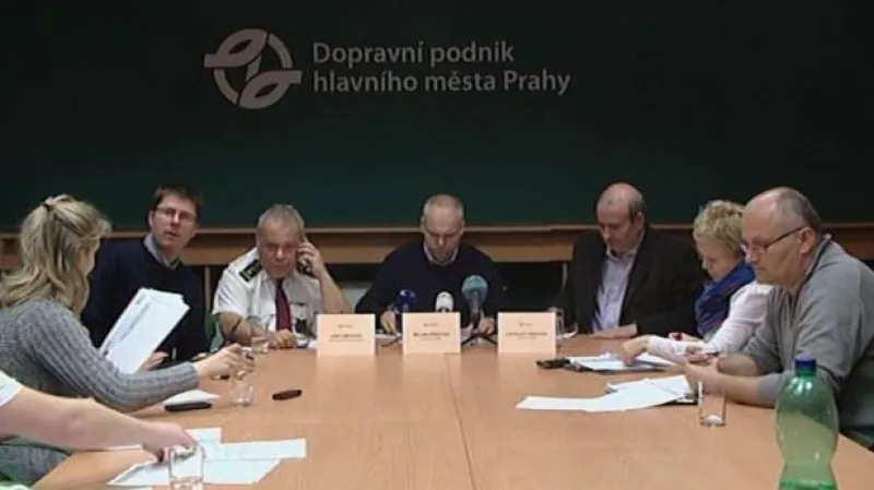 Brífink Dopravního podniku hlavního města Prahy k situaci ve městě