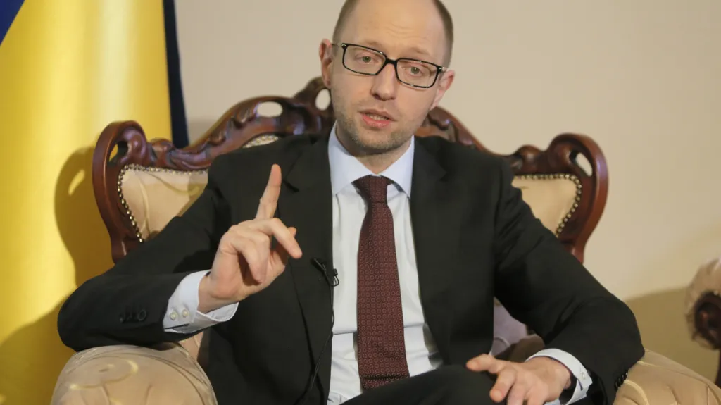 Ukrajinský premiér Arsenij Jaceňuk