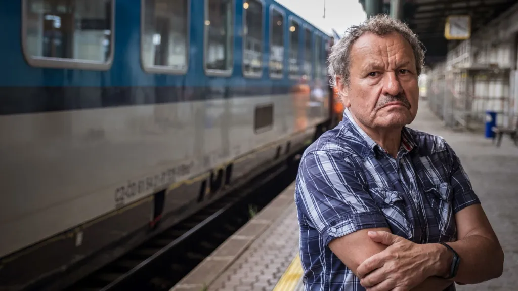 Miroslav Krobot při natáčení filmu Velká premiéra