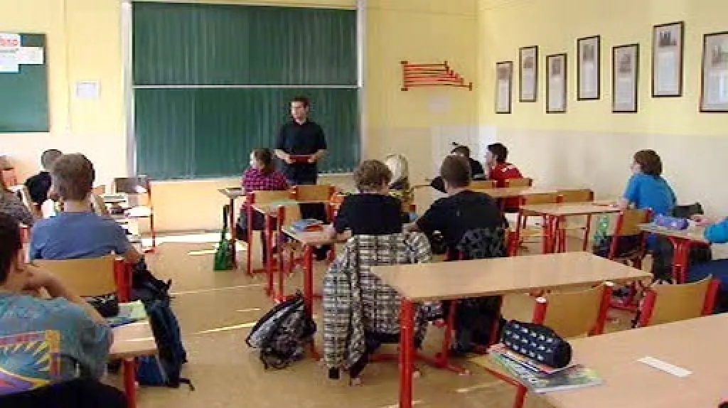 Žáci při vyučování