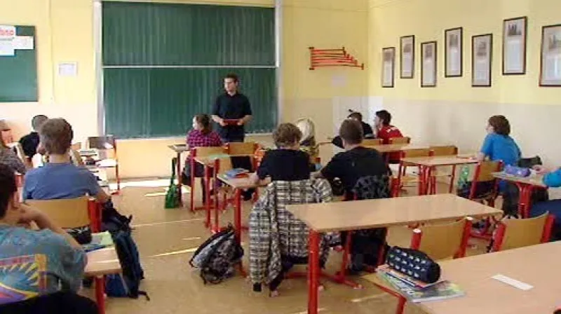Žáci při vyučování