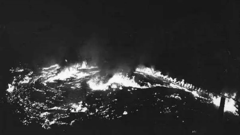 Požáry řeky Cuyahoga ve čtyřicátých a padesátých letech dvacátého století