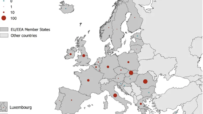 Spalničky v Evropě na podzim 2018