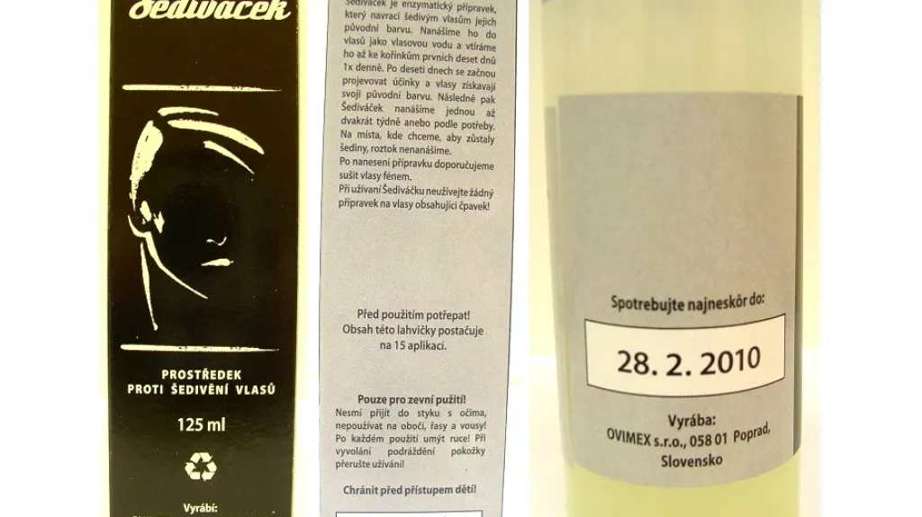 Přípravek proti šedivění