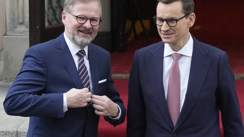 Petr Fiala a Mateusz Morawiecki
