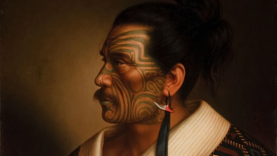 Portrét Maora od koloniálního malíře Gottfrieda Lindauera
