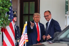 Prezident Trump přijal kancléře Merze v Bílém domě