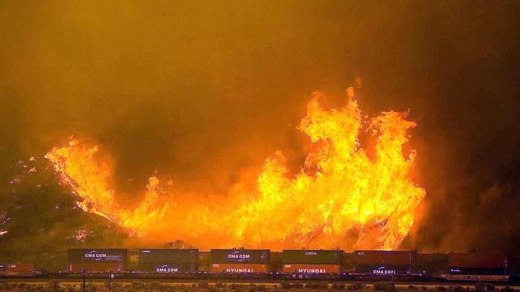 Požár v San Bernardinu