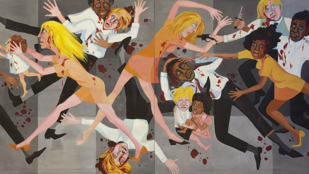 Faith Ringgold / American People Series #20": Die, 1967, The Museum of Modern Art, NY. Purchase; and gift of the Modern Women's Fund